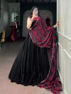 Lnb1736 Monga Silk Real Mirror Work Chaniya Choli